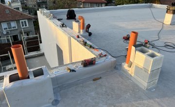 Полагане на PVC хидроизолация, Кооперация, с. Езерово
